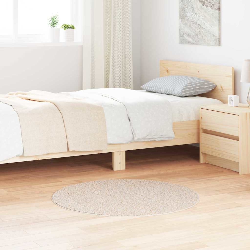 Vidaxx Anti-Rutsch-Shaggy-Teppich Creme 90 x 90 cm PP