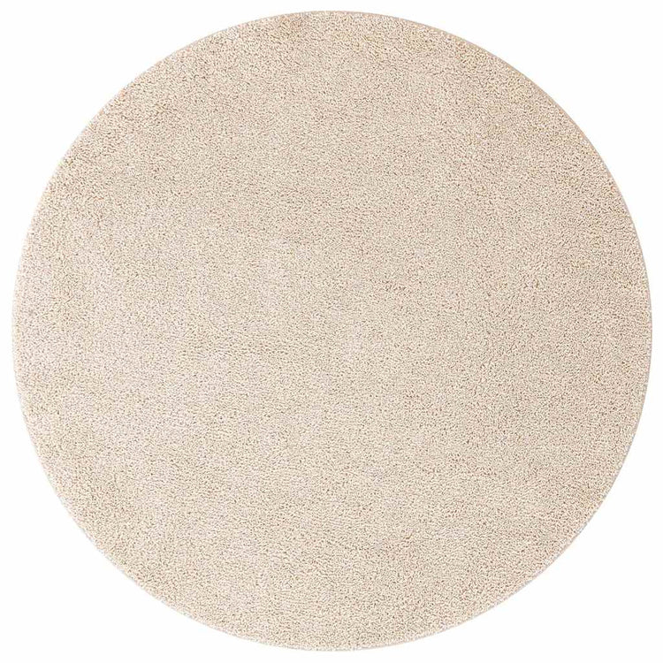 Vidaxx Anti-Rutsch-Shaggy-Teppich Creme 90 x 90 cm PP