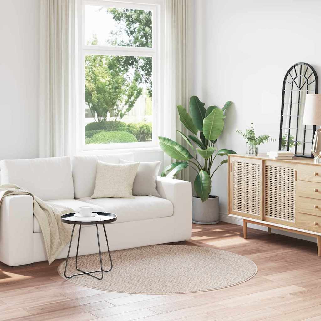 Vidaxx Anti-Rutsch-Shaggy-Teppich Creme 160 x 160 cm PP
