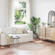 Vidaxx Anti-Rutsch-Shaggy-Teppich Creme 160 x 160 cm PP