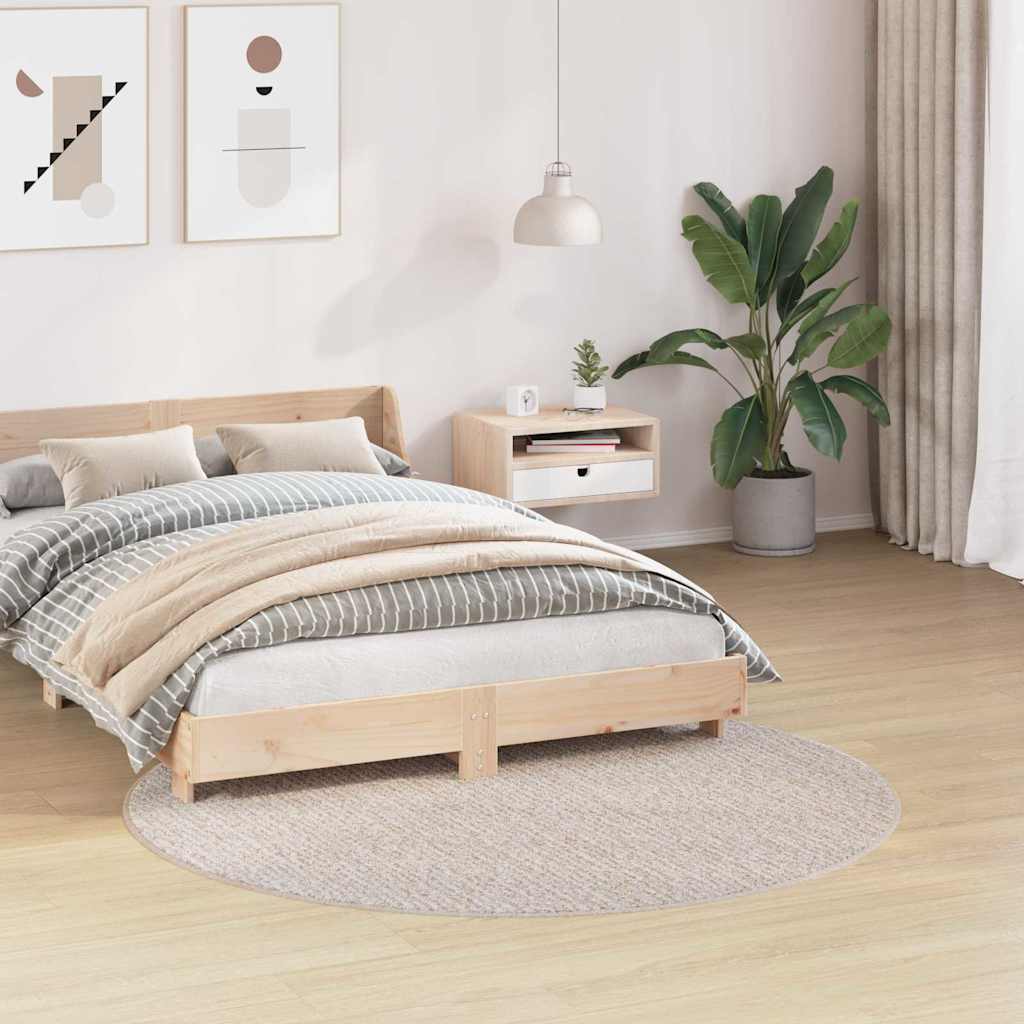 Vidaxx Anti-Rutsch-Shaggy-Teppich Creme 160 x 160 cm PP
