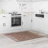 Vidaxx Anti-Rutsch-Shaggy-Teppich braun 120 x 120 cm PP