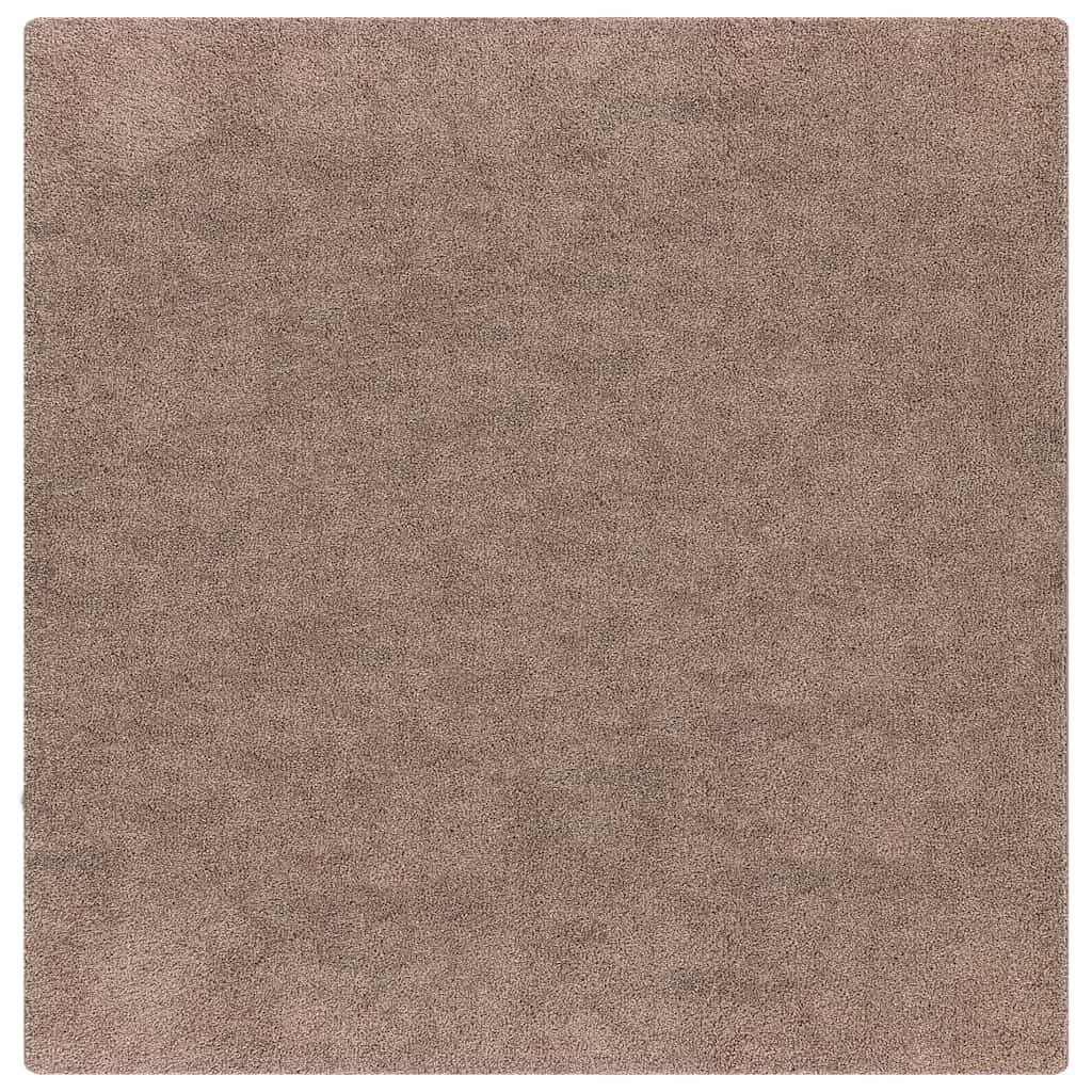 Vidaxx Anti-Rutsch-Shaggy-Teppich braun 120 x 120 cm PP