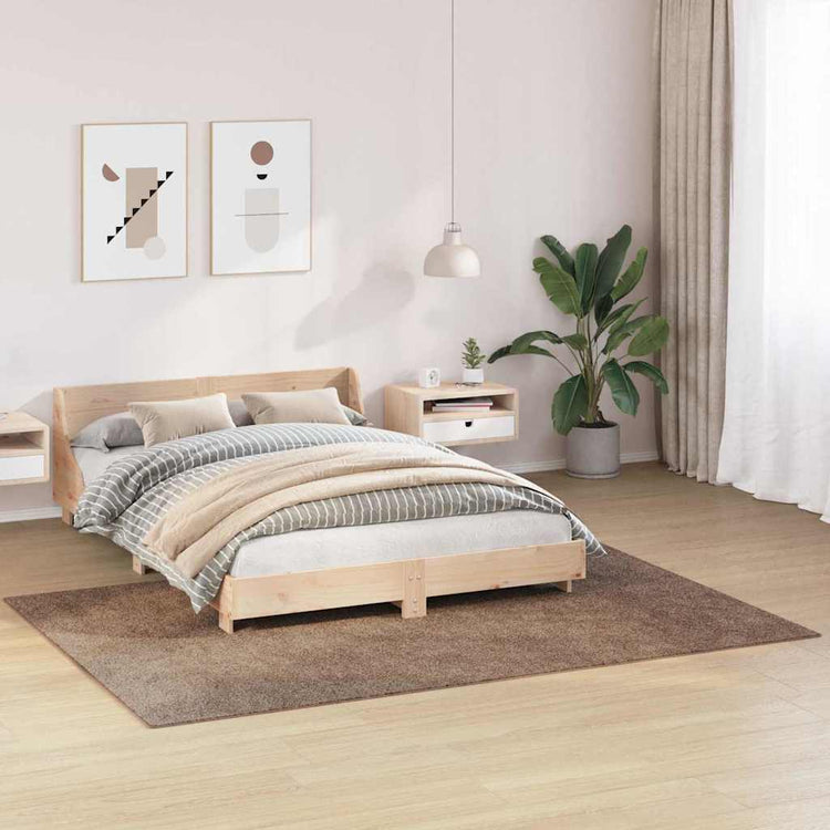 Vidaxx Anti-Rutsch-Shaggy-Teppich braun 160 x 230 cm PP