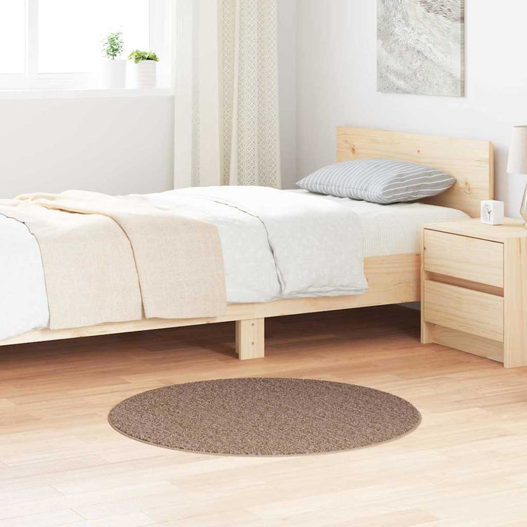 Vidaxx Anti-Rutsch-Shaggy-Teppich braun 90 x 90 cm PP