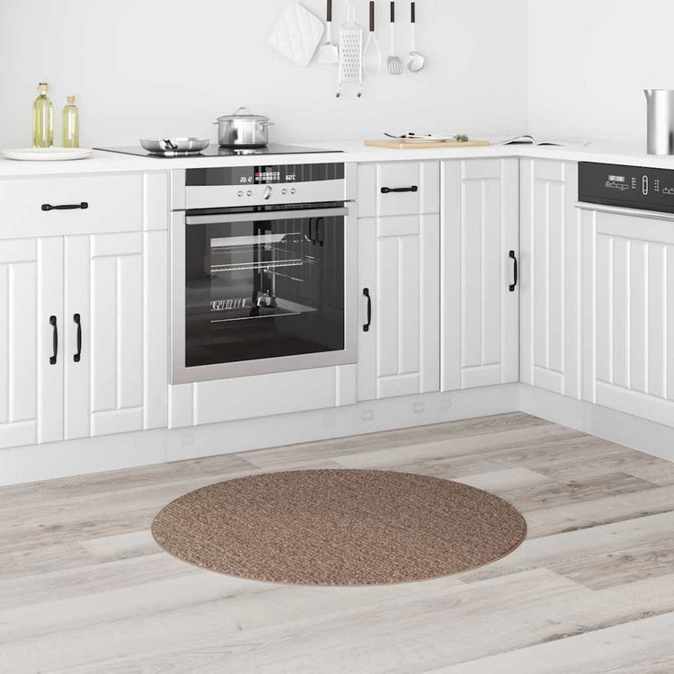 Vidaxx Anti-Rutsch-Shaggy-Teppich braun 90 x 90 cm PP