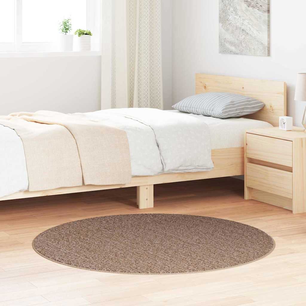 Vidaxx Anti-Rutsch-Shaggy-Teppich braun 120 x 120 cm PP
