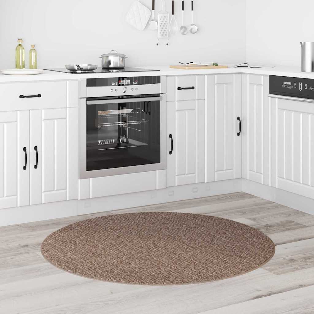 Vidaxx Anti-Rutsch-Shaggy-Teppich braun 120 x 120 cm PP
