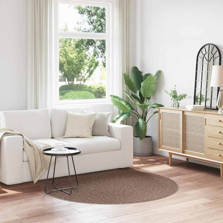 Vidaxx Anti-Rutsch-Shaggy-Teppich braun 160 x 160 cm PP