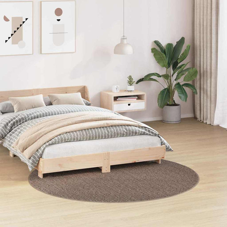 Vidaxx Anti-Rutsch-Shaggy-Teppich braun 160 x 160 cm PP