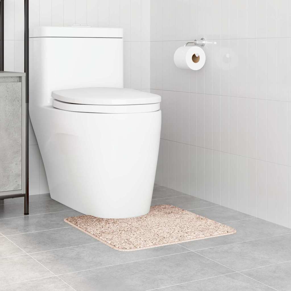 Vidaxx Antirutsch-Badematte mit Toilettenschnitt Creme 50 x 50 cm PP