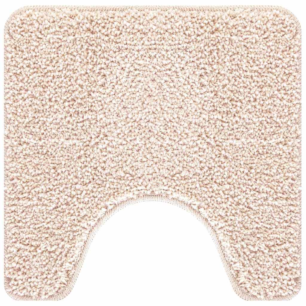 Vidaxx Antirutsch-Badematte mit Toilettenschnitt Creme 50 x 50 cm PP