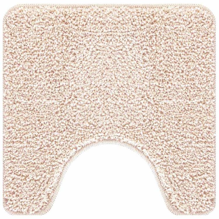 Vidaxx Antirutsch-Badematte mit Toilettenschnitt Creme 50 x 50 cm PP
