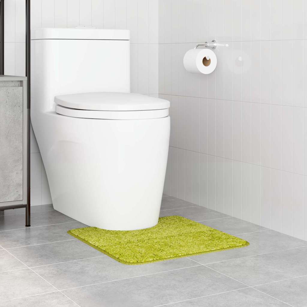 Vidaxx Anti-Rutsch-Badematte mit WC-Zuschnitt grün 50 x 50 cm PP