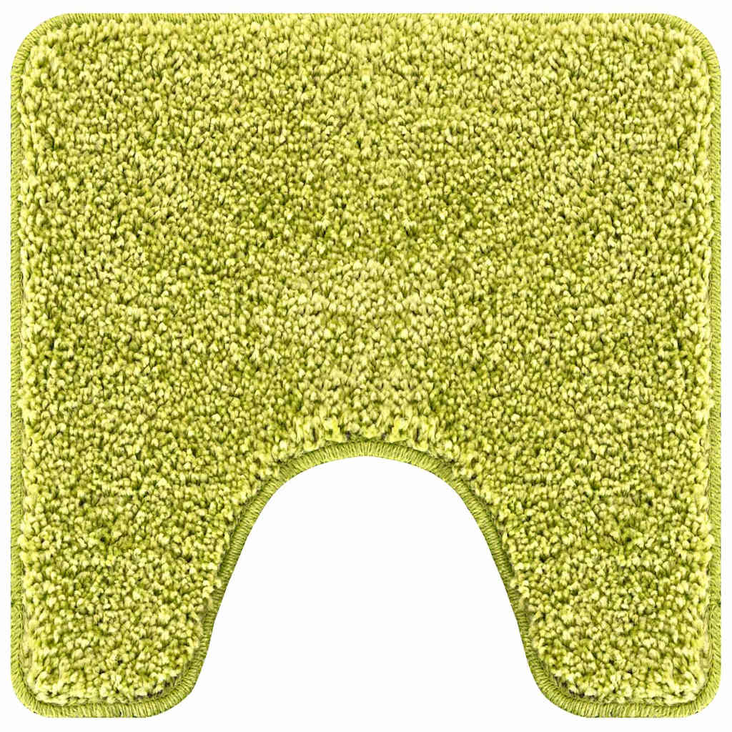 Vidaxx Anti-Rutsch-Badematte mit WC-Zuschnitt grün 50 x 50 cm PP