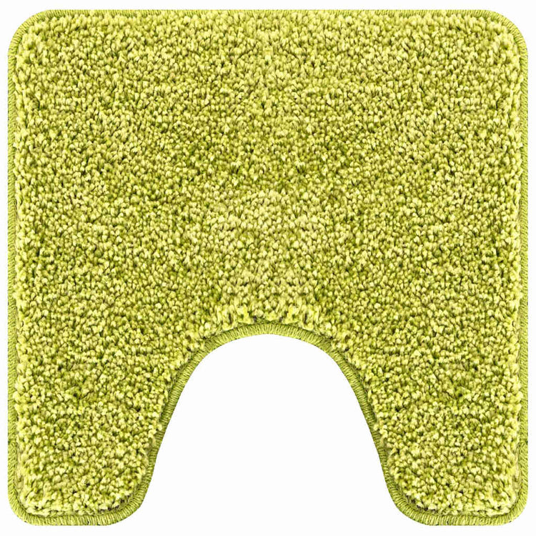 Vidaxx Anti-Rutsch-Badematte mit WC-Zuschnitt grün 50 x 50 cm PP