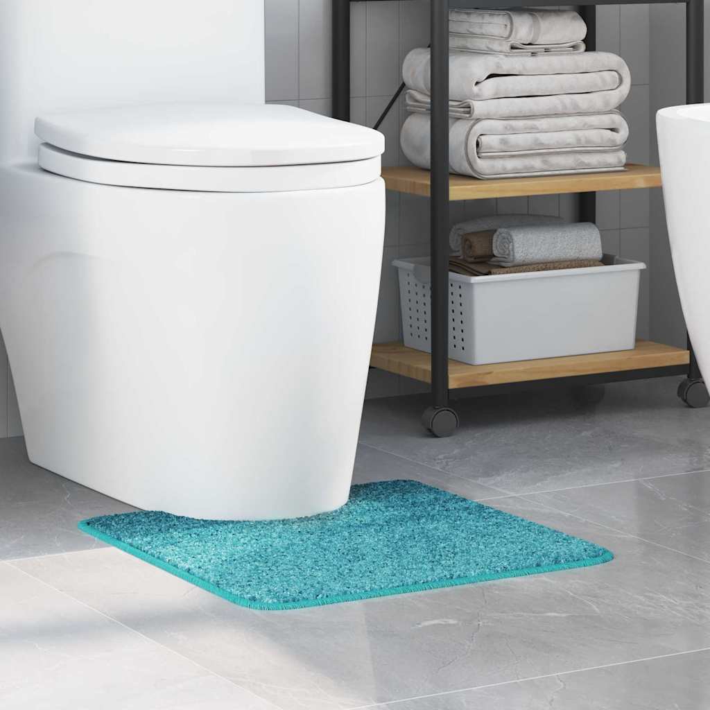 Vidaxx Antirutsch-Badematte mit WC-Zuschnitt Türkis 50 x 50 cm PP