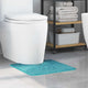 Vidaxx Antirutsch-Badematte mit WC-Zuschnitt Türkis 50 x 50 cm PP