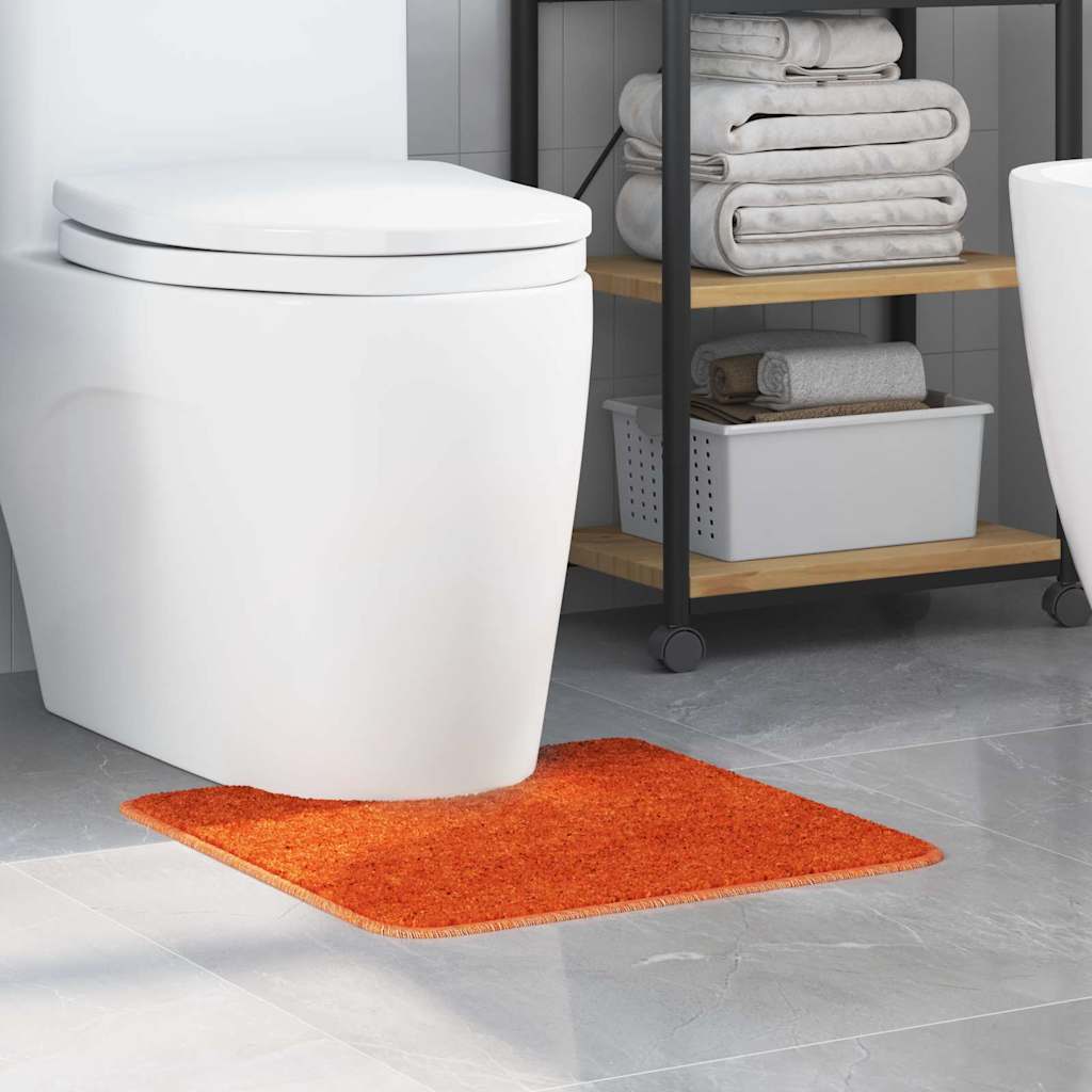 Vidaxx Anti-Rutsch-Badematte mit WC-Zuschnitt Orange 50 x 50 cm PP