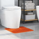 Vidaxx Anti-Rutsch-Badematte mit WC-Zuschnitt Orange 50 x 50 cm PP