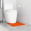 Vidaxx Anti-Rutsch-Badematte mit WC-Zuschnitt Orange 50 x 50 cm PP