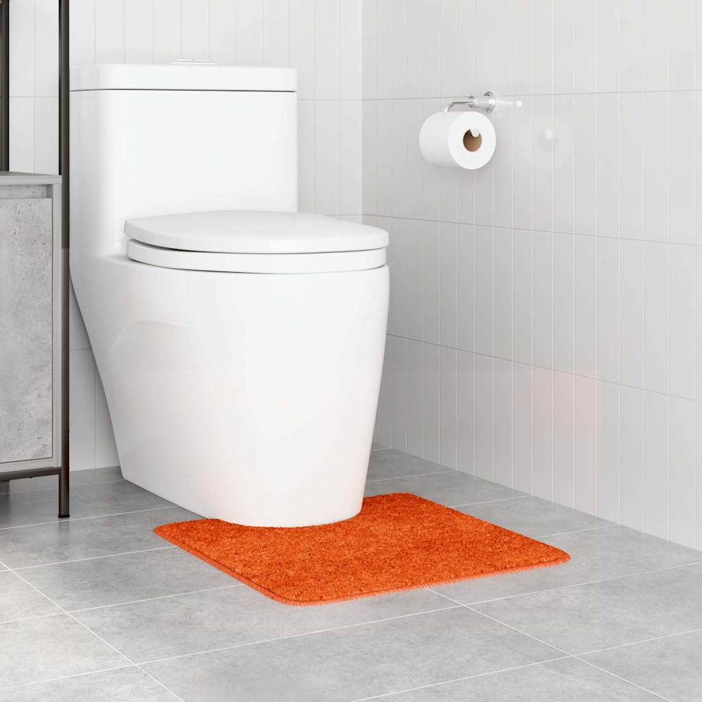 Vidaxx Anti-Rutsch-Badematte mit WC-Zuschnitt Orange 50 x 50 cm PP