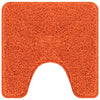 Vidaxx Anti-Rutsch-Badematte mit WC-Zuschnitt Orange 50 x 50 cm PP