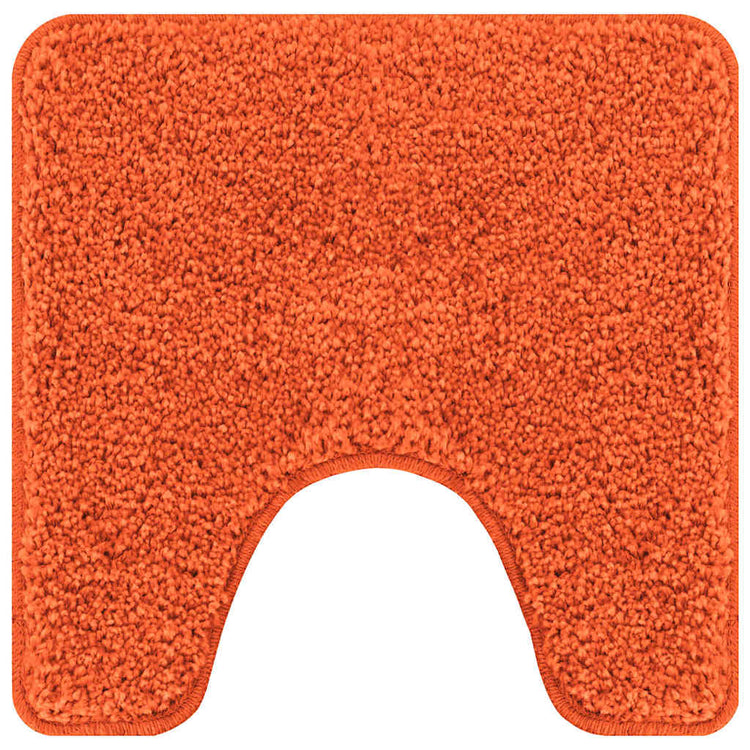 Vidaxx Anti-Rutsch-Badematte mit WC-Zuschnitt Orange 50 x 50 cm PP