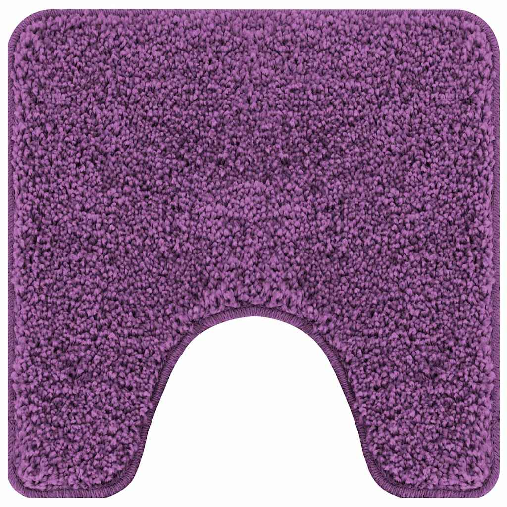 Vidaxx Anti-Rutsch-Badematte mit Toilettenausschnitt lila 50 x 50 cm PP