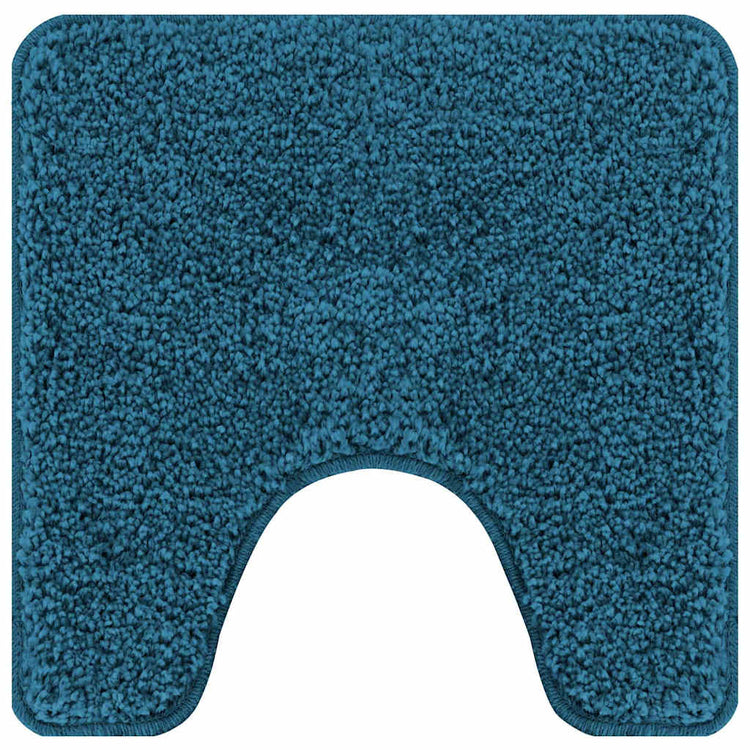 Vidaxx Anti-Rutsch-Badematte mit WC-Zuschnitt blau 50 x 50 cm PP