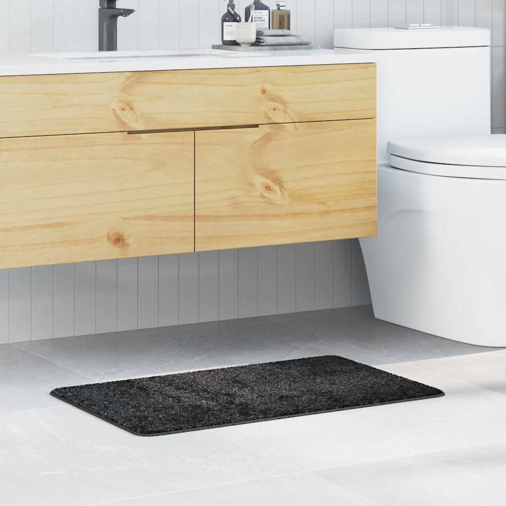 Vidaxx Anti-Rutsch-Badematte dunkelgrau 50 x 80 cm PP