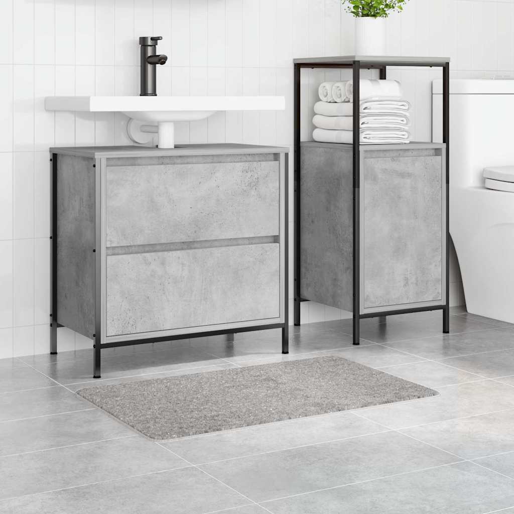 Vidaxx Anti-Rutsch-Badematte grau 50 x 80 cm PP