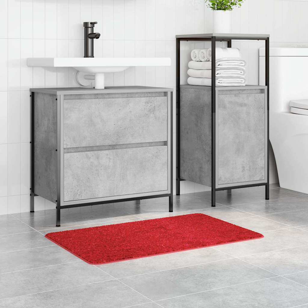 Vidaxx Anti-Rutsch-Badematte rot 50 x 80 cm PP