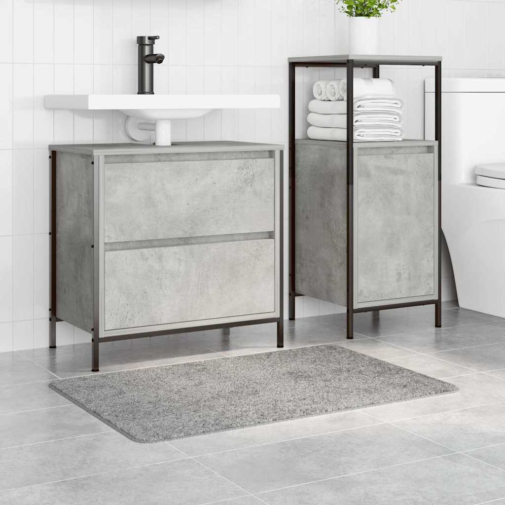 Vidaxx Anti-Rutsch-Badematte grau 60 x 90 cm PP