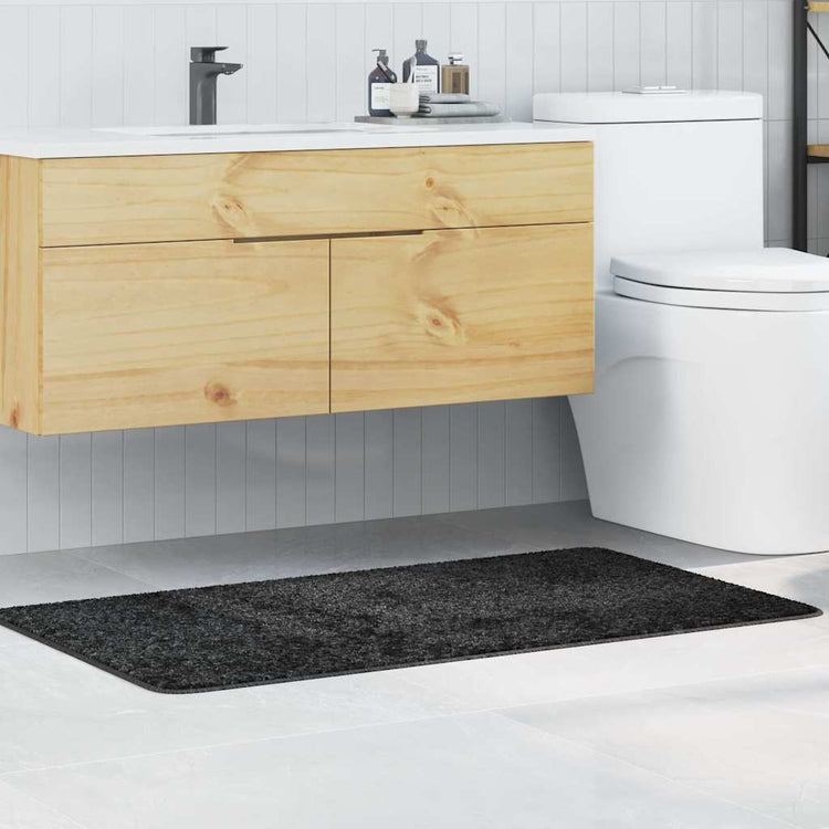 Vidaxx Anti-Rutsch-Badematte dunkelgrau 70 x 120 cm PP