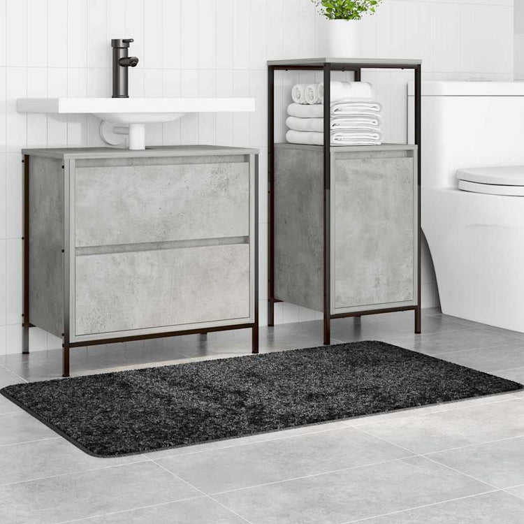 Vidaxx Anti-Rutsch-Badematte dunkelgrau 70 x 120 cm PP