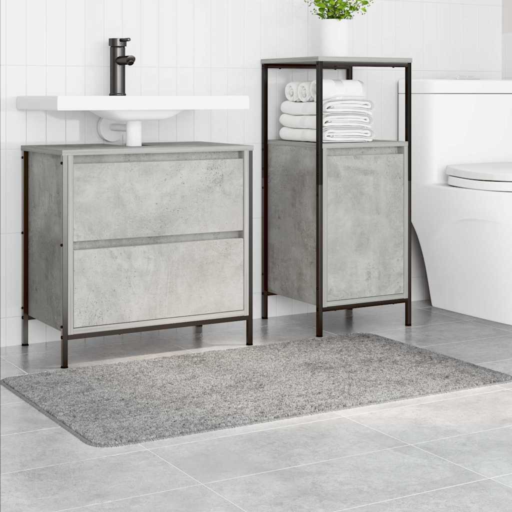 Vidaxx Anti-Rutsch-Badematte grau 70 x 120 cm PP