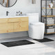VidaXL Anti-Rutsch-Badematten-Set 2-tlg. dunkelgrau PP