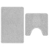 Vidaxx Anti-Rutsch-Badematten-Set 2-tlg. Grau PP