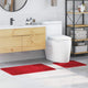 Vidaxx Anti-Rutsch-Badematten-Set 2-tlg. rot PP