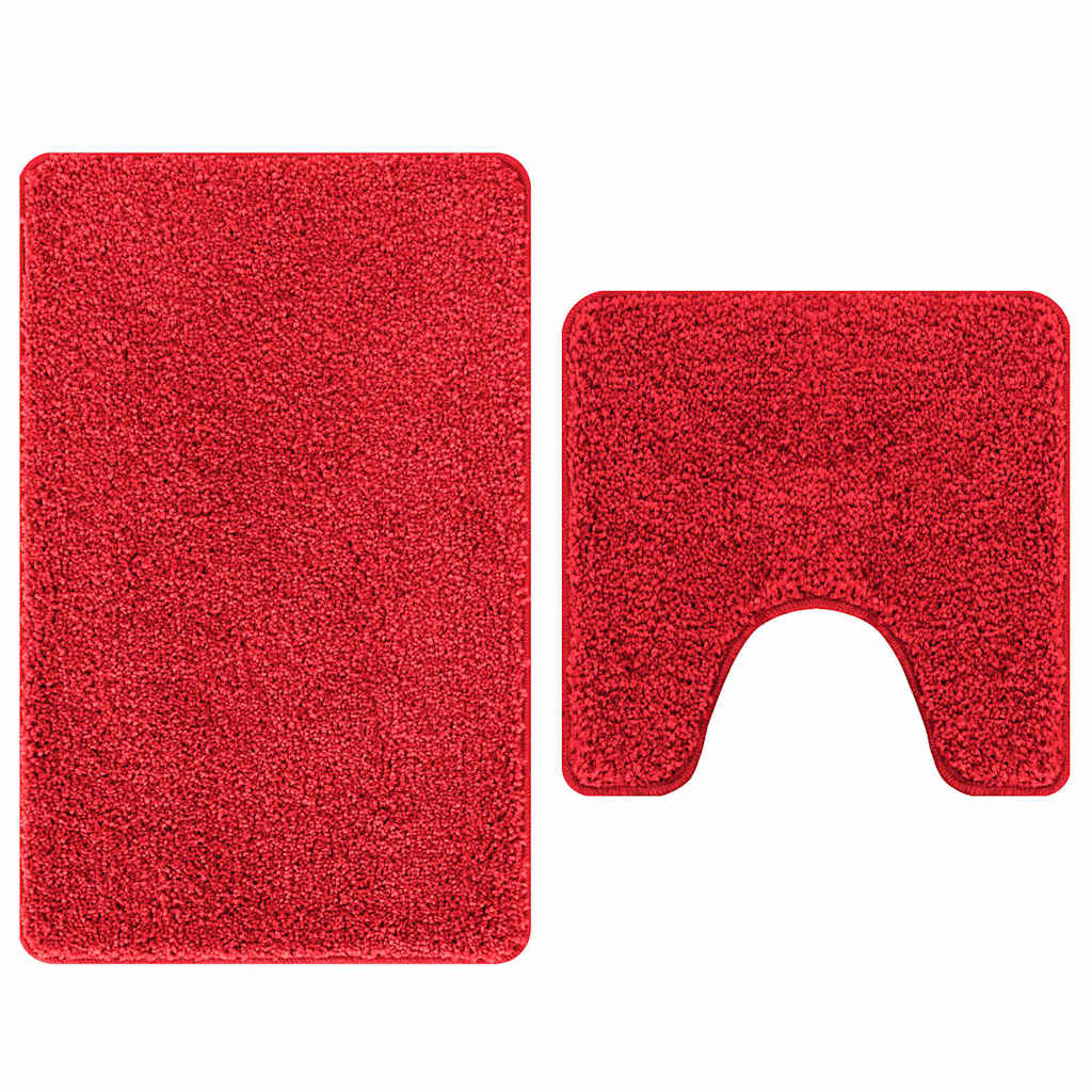Vidaxx Anti-Rutsch-Badematten-Set 2-tlg. rot PP