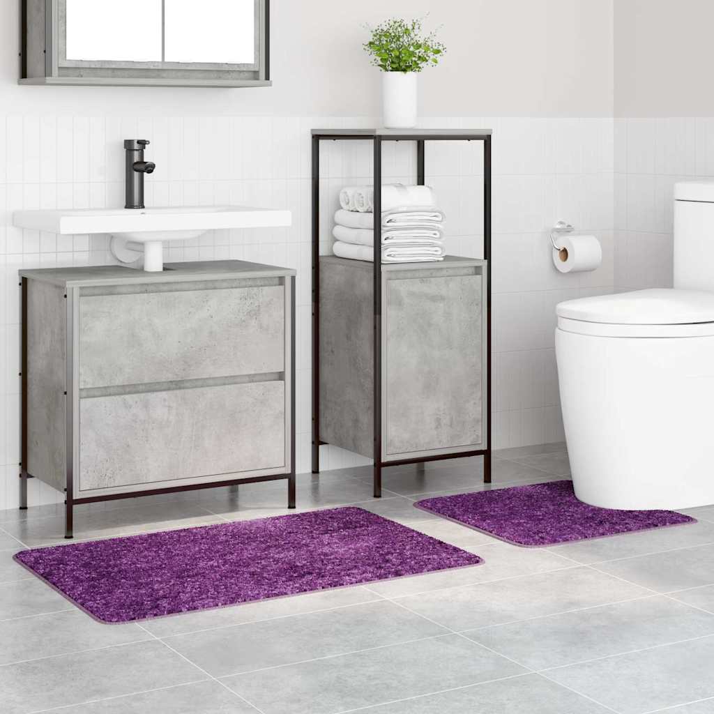 Vidaxx Anti-Rutsch-Badematten-Set 2-tlg. Lila PP