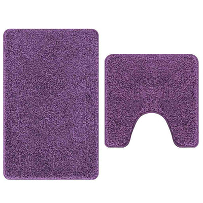 Vidaxx Anti-Rutsch-Badematten-Set 2-tlg. Lila PP