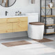 VidaXL Anti-Rutsch-Badematten-Set 3-tlg. braun PP