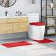 VidaXL Anti-Rutsch-Badematten-Set 3-tlg. Rot PP