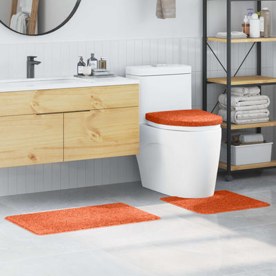 Vidaxx Anti-Rutsch-Badematten-Set 3-tlg. Orange PP