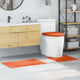 Vidaxx Anti-Rutsch-Badematten-Set 3-tlg. Orange PP