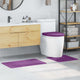 VidaXL Anti-Rutsch-Badematten-Set 3-tlg. Lila PP