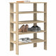 VIDAXL -Schuhregal 61x32x87,5 cm verarbeitetes Holz Sonoma Eiche farbig