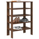 VIDAXL -Schuhregal 61x32x87,5 cm verarbeitetes Holzbraun Eiche gefärbt